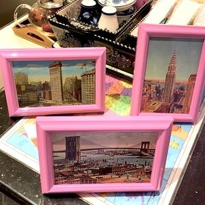 New York City pictures set of three